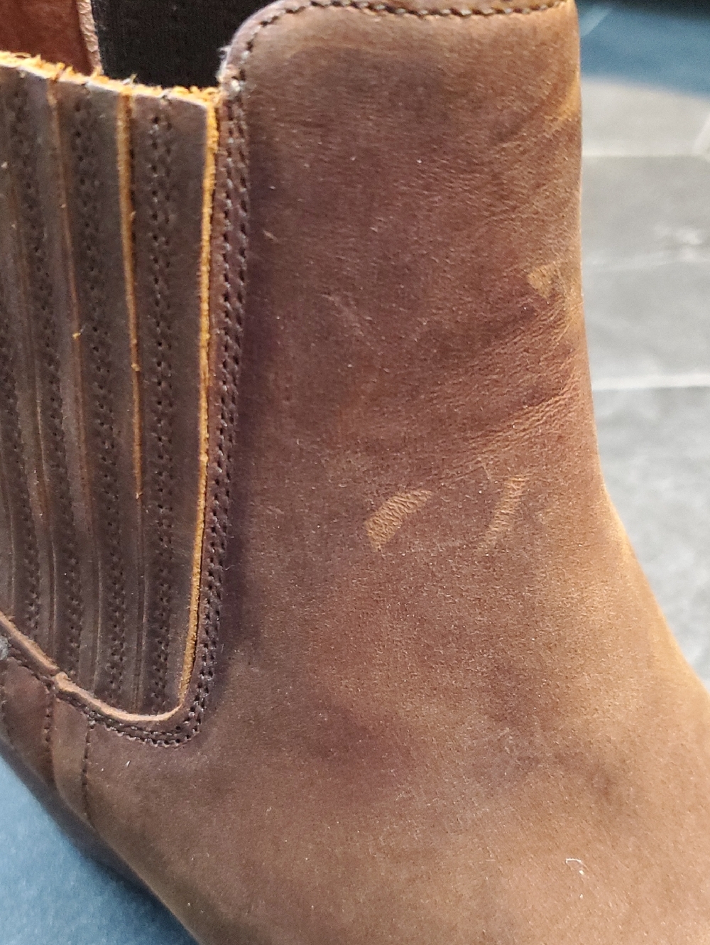 Portland Leather Goods Dakota Tan Leather Boots (color is Canyon) Size 7.5 - Picture 11 of 14